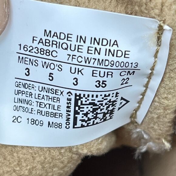 Converse Chuck Taylor All Star Beige Brown Casual Shoes 162388C Women's Size 5 - Picture 8 of 10